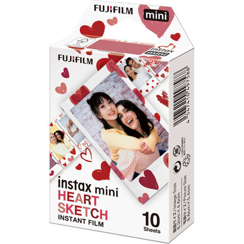 Пленка Fujifilm Instax Mini Heart Sketch (10 шт.) - фото2