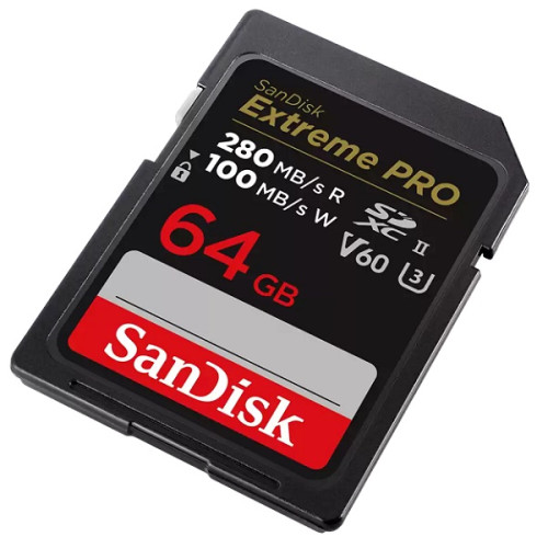Карта памяти SanDisk Extreme Pro SDXC 64Gb 280MB/s UHS-II (SDSDXEP-64G-GN4IN) - фото2