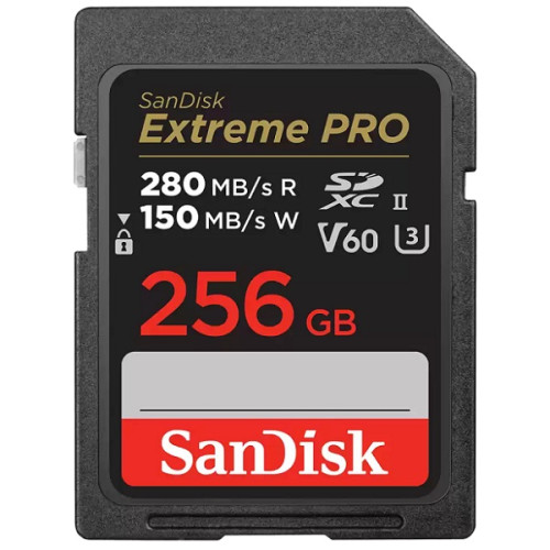 Карта памяти SanDisk Extreme Pro SDXC 256Gb 280MB/s UHS-II (SDSDXEP-256G-GN4IN) - фото