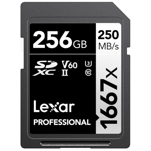 Карта памяти Lexar SDXC 256GB Professional 1667x UHS-II - фото
