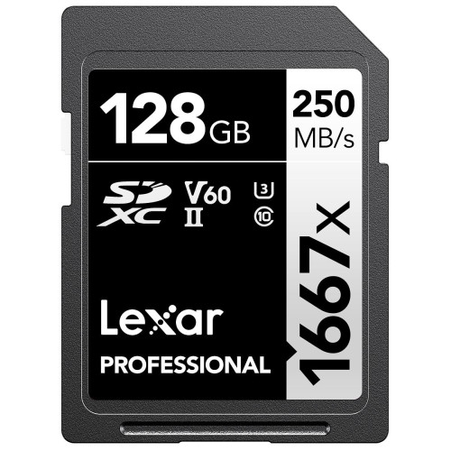 Карта памяти Lexar SDXC 128GB Professional 1667x UHS-II - фото