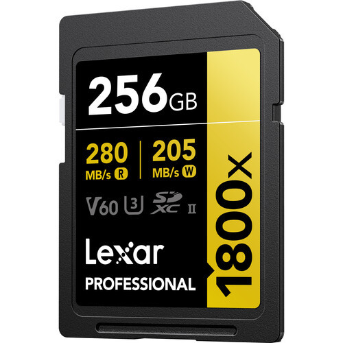 Карта памяти Lexar SDXC 256GB Professional 1800x UHS-II
 - фото3