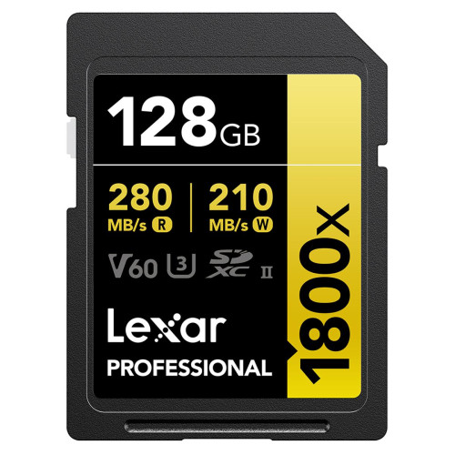 Карта памяти Lexar SDXC 128GB Professional 1800x UHS-II - фото