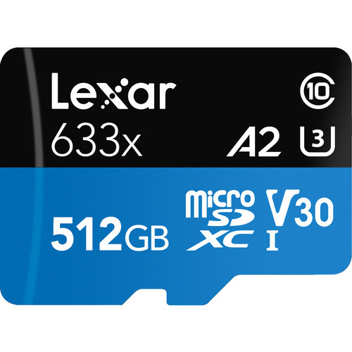 Карта памяти Lexar 512GB microSDXC UHS-I c SD адаптером - фото2