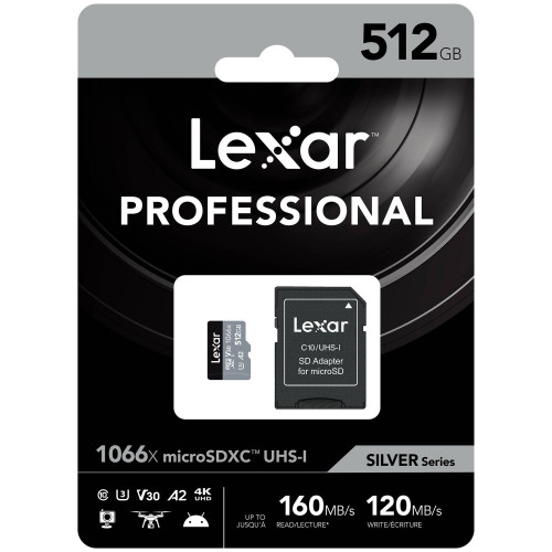 Карта памяти Lexar 512GB microSDXC UHS-I 1066x - фото2