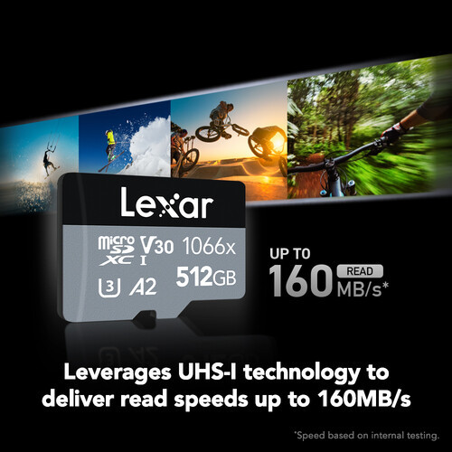 Карта памяти Lexar 512GB microSDXC UHS-I 1066x - фото4