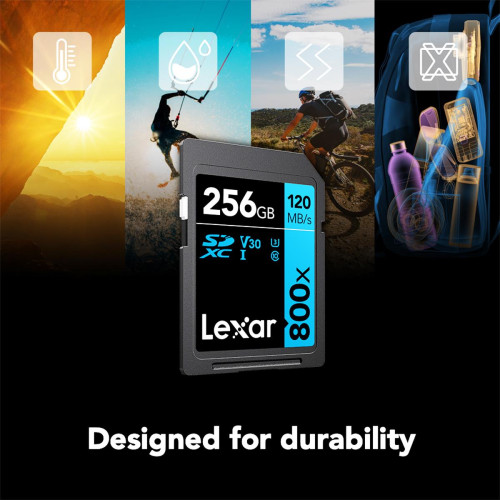 Карта памяти Lexar 256GB Professional 800x SDXC UHS-I - фото6