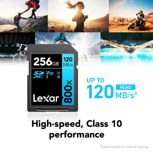 Карта памяти Lexar 256GB Professional 800x SDXC UHS-I - фото2