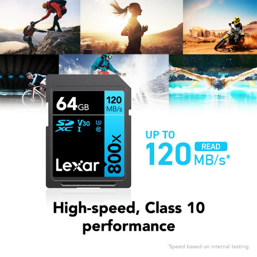 Карта памяти Lexar 64GB Professional 800x SDXC UHS-I - фото3