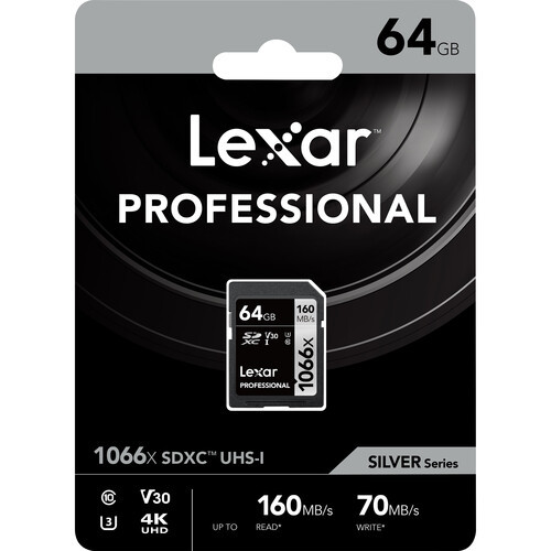 Карта памяти Lexar 64GB Professional 1066x SDXC UHS-I - фото3