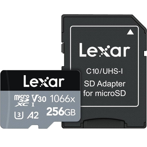 Карта памяти Lexar 256GB Professional microSDXC UHS-I 1066x - фото