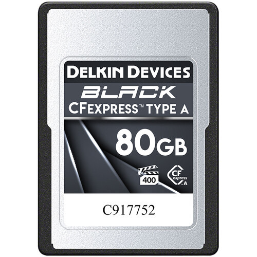 Карта памяти Delkin Devices 80GB BLACK CFexpress Type A (DCFXABLK80) - фото