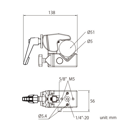 Зажим KUPO KCP-710B Convi Clamp Black & KCP-7SDL Saddle - фото2