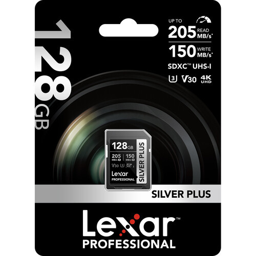 Карта памяти Lexar 128GB Professional SILVER PLUS SDXC UHS-I - фото6