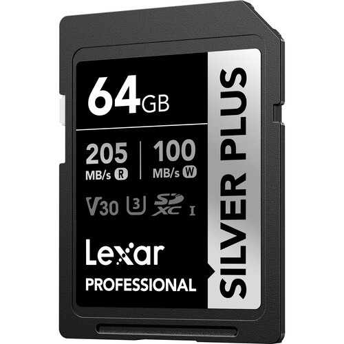 Карта памяти Lexar 64GB Professional SILVER PLUS SDXC UHS-I - фото3