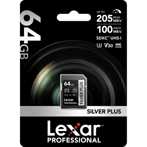 Карта памяти Lexar 64GB Professional SILVER PLUS SDXC UHS-I - фото6