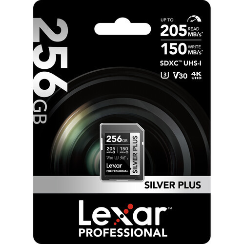 Карта памяти Lexar 256GB Professional SILVER PLUS SDXC UHS-I - фото6