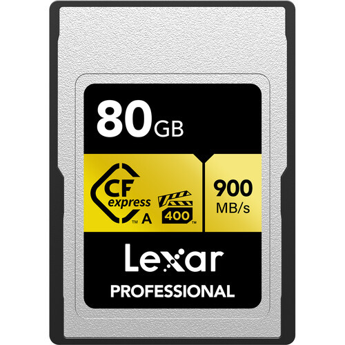 Карта памяти Lexar 80GB Professional CFexpress Type-A Gold Series - фото