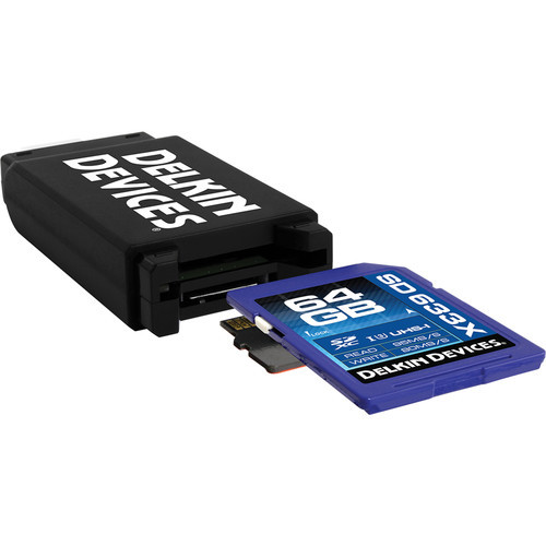 Карт-ридер Delkin Devices USB 3.0 Dual Slot microSD/SD (DDREADER-46) - фото2