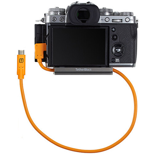 Кабель Tether Tools TetherPro USB-C to USB-C Right Angle 50cm, Orange - фото3