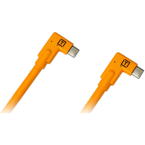 Кабель Tether Tools TetherPro USB-C Right Angle to USB-C Right Angle 4.6m, Orange - фото2