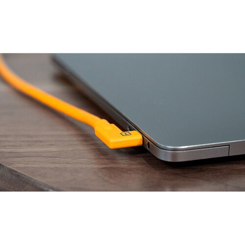 Кабель Tether Tools TetherPro USB-C Right Angle to USB-C Right Angle 4.6m, Orange - фото3