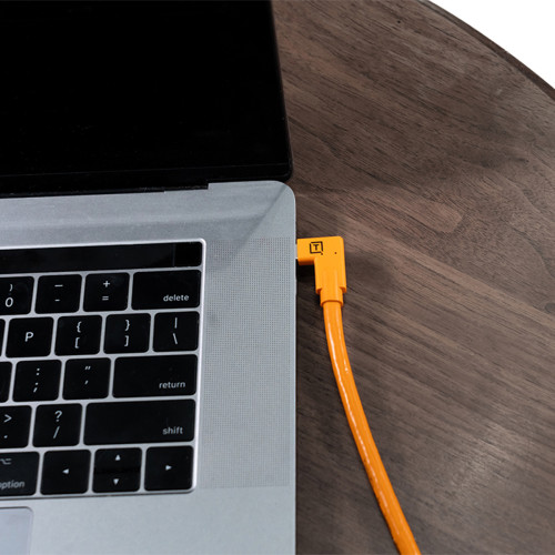 Кабель Tether Tools TetherPro USB-C Right Angle to USB-C Right Angle 4.6m, Orange - фото5