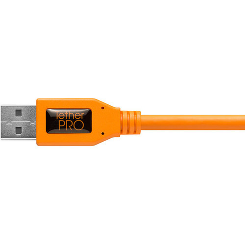 Кабель Tether Tools TetherPro USB-C 3.0 to USB-C Right Angle 50cm, Orange - фото4