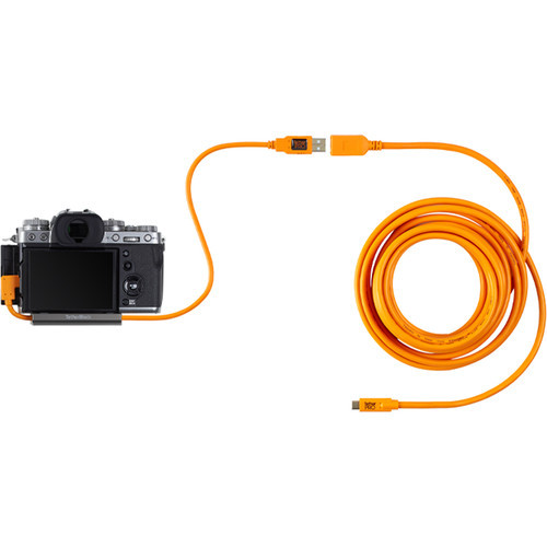 Кабель Tether Tools TetherPro USB-C 3.0 to USB-C Right Angle 50cm, Orange - фото6