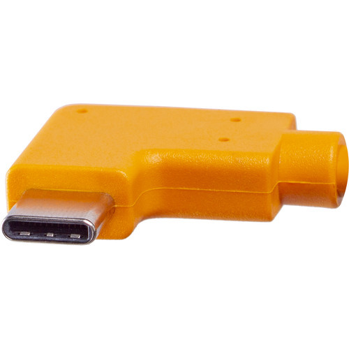 Кабель Tether Tools TetherPro USB-C 3.0 to USB-C Right Angle 50cm, Orange - фото3