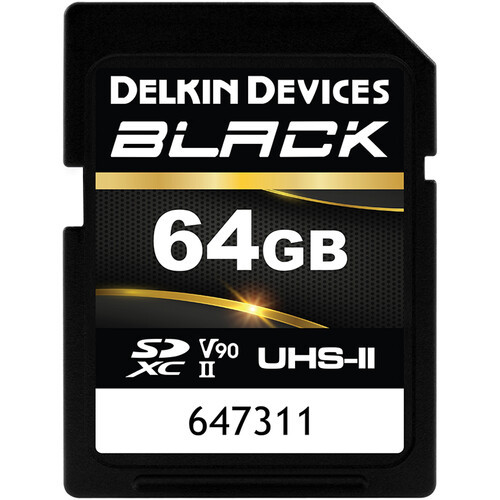 Карта памяти Delkin Black Rugged SDXC 64GB UHS-II V90