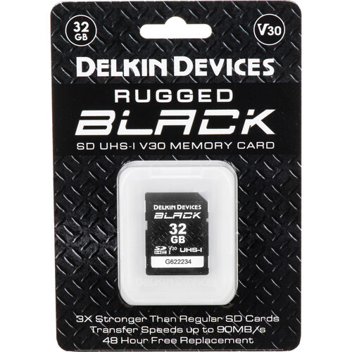 Карта памяти Delkin Black Rugged SDHC 32GB UHS-I V30 - фото2