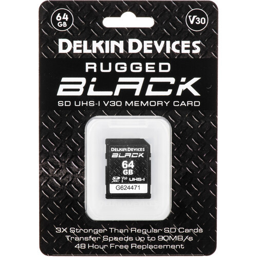 Карта памяти Delkin Black Rugged SDXC 64GB UHS-I V30 - фото2