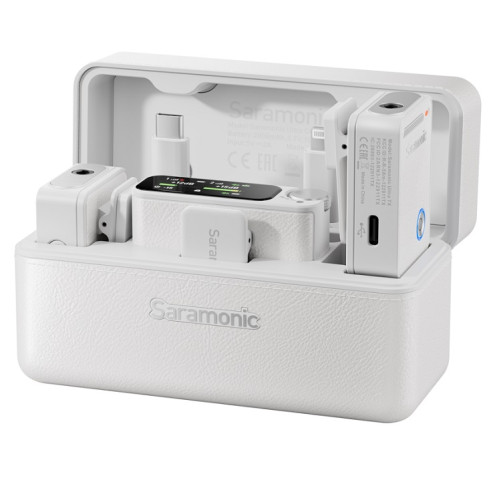 Радиосистема Saramonic Ultra White (2TX+RX) + 2 микрофона - фото