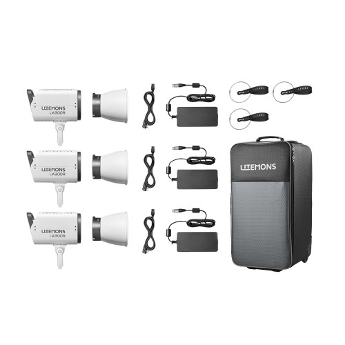Комплект светодиодных осветителей Godox LITEMONS LA300R K3 - фото