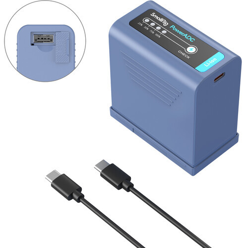 Аккумулятор SmallRig NP-F970 USB-C 4267 (Blue) - фото3