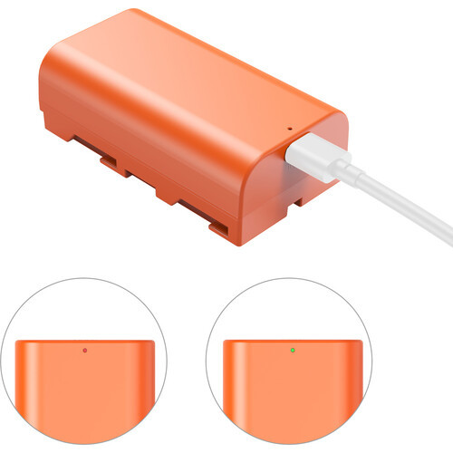 Аккумулятор SmallRig NP-F550 USB-C 4971 (Orange) - фото5