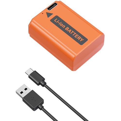 Аккумулятор SmallRig NP-FW50 USB-C 4965 (Orange) - фото2