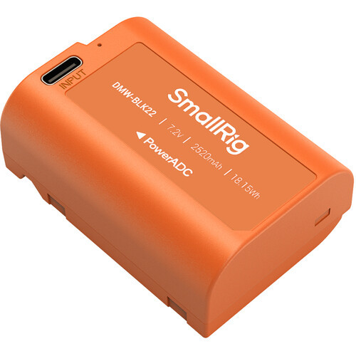 Аккумулятор SmallRig DMW-BLK22 USB-C 4979 (Orange) - фото