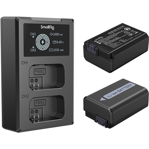 Аккумулятор SmallRig NP-FW50 (3818) с зарядным устройством - фото2