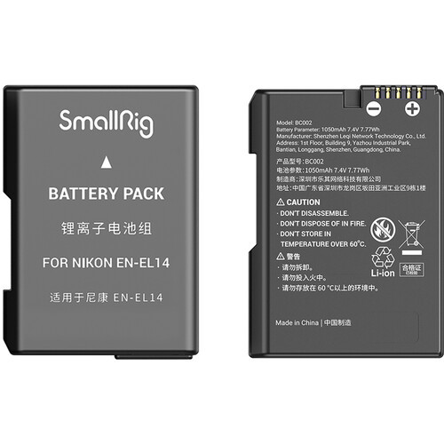 Аккумулятор SmallRig EN-EL14 (3819) с зарядным устройством - фото4