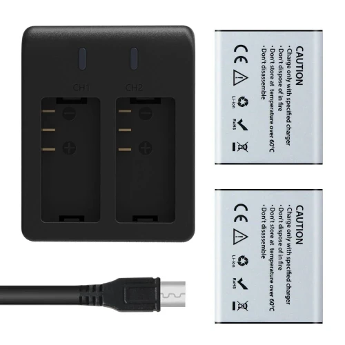Аккумуляторы и ЗУ для экшн-камеры AKASO Brave 4 Pro/V50X - фото