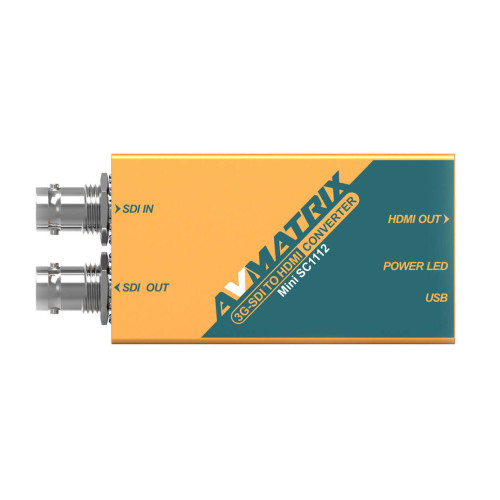 Конвертер AVMATRIX Mini SC1112 преобразования 3G-SDI в HDMI - фото