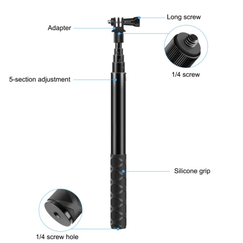 Селфи-палка PULUZ PU815 Selfie Stick для Insta360 - фото5