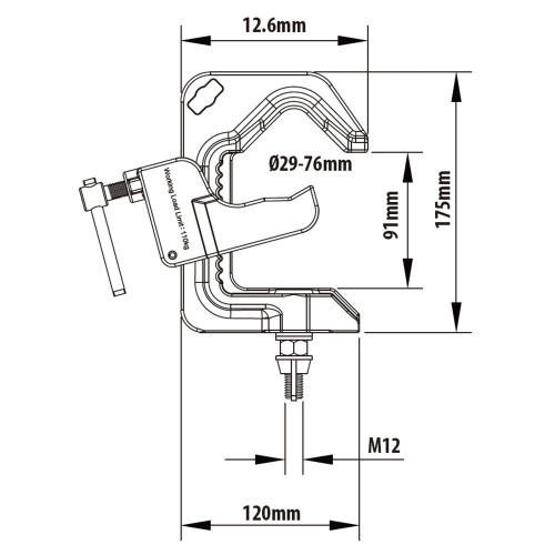 Зажим KUPO KCP-151 Ratcheting Jaw C Clamp - фото4