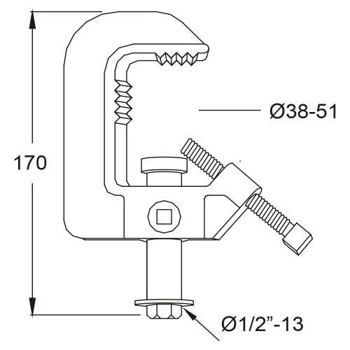 Зажим KUPO C-06 Heavy Duty Clamp - фото2