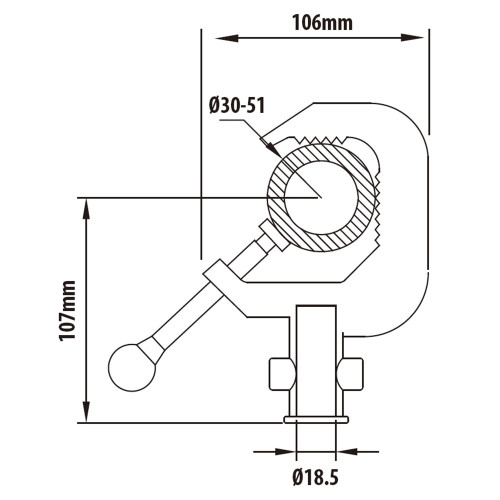 Зажим KUPO C-05 Aluminum Alloy Clamp - фото2