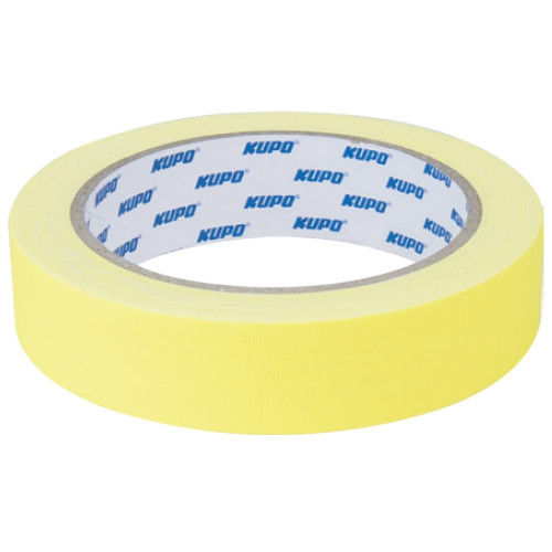 Лента клейкая KUPO CSS-2415Y CLOTH SPIKE TAPE желтая - фото