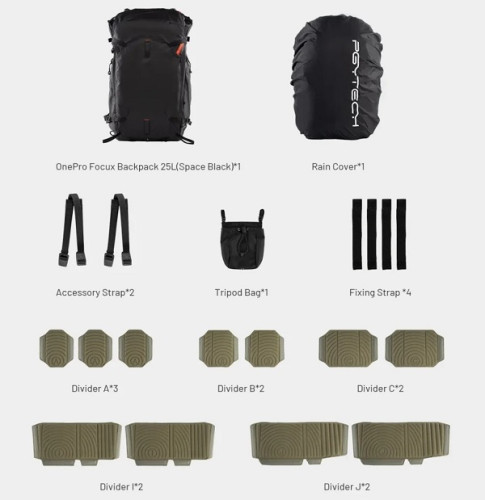 Рюкзак PGYTECH OnePro Focux Backpack 25L, Space Black (P-CB-195) - фото8
