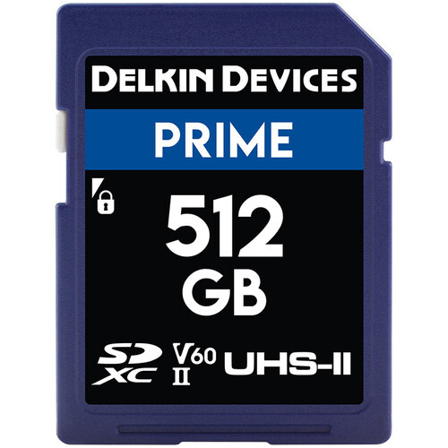 Карта памяти Delkin Devices 512GB PRIME UHS-II SDXC (DSDPRM512)